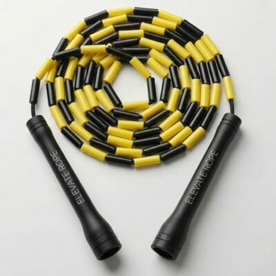 Elevate Rope Professioneel snelheidstouw 3 m verstelbaar springtouw PVC 5 mm met nylon kern voor cardio, dubbele sprongen en crossfit duurzaam springtouw Elevate Rope Professioneel snelheidstouw 3 m verstelbaar springtouw PVC 5 mm met nylon kern voor cardio, dubbele sprongen en crossfit duurzaam springtouw