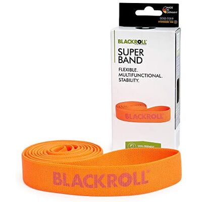 BLACKROLL Super Band (104 cm), gymnastiekband voor spierversterking, weerstandsband van huidvriendelijk textiel, wasbare fitnessband, verschillende weerstanden, gemaakt van BLACKROLL Super Band (104 cm), gymnastiekband voor spierversterking, weerstandsband van huidvriendelijk textiel, wasbare fitnessband, verschillende weerstanden, gemaakt van