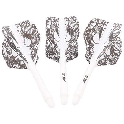 CUESOUL ROST Lot de 3 tiges et ailettes de fléchettes intégrées Forme standard CUESOUL ROST Lot de 3 tiges et ailettes de fléchettes intégrées Forme standard