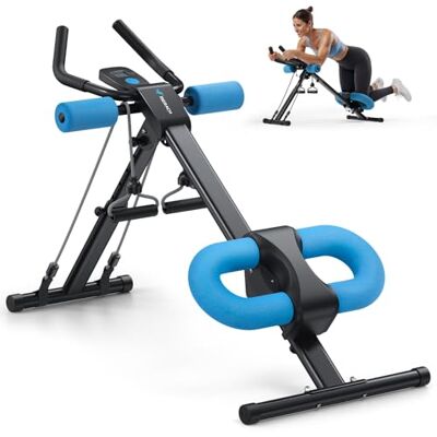 MERACH Buiktrainer voor thuis, multifunctioneel trainingsapparaat voor volledige lichaamstraining, buikmachine met lcd-display, spiertraining MERACH Buiktrainer voor thuis, multifunctioneel trainingsapparaat voor volledige lichaamstraining, buikmachine met lcd-display, spiertraining