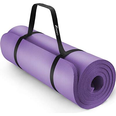 TRESKO Trainingsmat voor fitness, yoga, pilates en gymnastiek, afmetingen 185 x 60 x 1,5 cm of 190 x 100 x 1,5 cm, van NBR-schuim, ftalaatvrij, huidvriendelijk TRESKO Trainingsmat voor fitness, yoga, pilates en gymnastiek, afmetingen 185 x 60 x 1,5 cm of 190 x 100 x 1,5 cm, van NBR-schuim, ftalaatvrij, huidvriendelijk