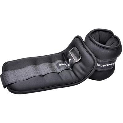 Fitvids Gofit Weegschaal, volledig verstelbaar, voor enkel, arm, been, gewicht: 1,8 kg, per paar (3,6 kg), zwart Fitvids Gofit Weegschaal, volledig verstelbaar, voor enkel, arm, been, gewicht: 1,8 kg, per paar (3,6 kg), zwart