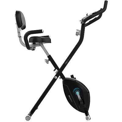 Cecotec Opvouwbare hometrainer met X-Bike vliegwiel, Silence Fit-systeem, met en zonder rugleuning, verstelbaar stuur en zadel, hartslagmeter, lcd-display, apparaathouder, wielen Cecotec Opvouwbare hometrainer met X-Bike vliegwiel, Silence Fit-systeem, met en zonder rugleuning, verstelbaar stuur en zadel, hartslagmeter, lcd-display, apparaathouder, wielen