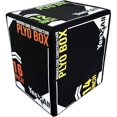 Yes4All Plyo Schuimbox/Plyometrische Platformbox voor Crossfit, Jump Training & Conditioning Plyo Jump Box/Soft Plyo Box 3-in-1 (20/24/30) Yes4All Plyo Schuimbox/Plyometrische Platformbox voor Crossfit, Jump Training & Conditioning Plyo Jump Box/Soft Plyo Box 3-in-1 (20/24/30)