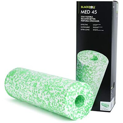BLACKROLL ® MED 45 (45 x 15 cm) massageroller & foamrollen lang voor yoga, crossfit, fitness en spierrek fasciarol wit/groen BLACKROLL ® MED 45 (45 x 15 cm) massageroller & foamrollen lang voor yoga, crossfit, fitness en spierrek fasciarol wit/groen