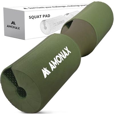 Amonax Dumbbell Squatkussen, extra dikke schuimvulling voor nek- en schouderondersteuning, robuuste hoes voor sportschool, training, heupstoten Amonax Dumbbell Squatkussen, extra dikke schuimvulling voor nek- en schouderondersteuning, robuuste hoes voor sportschool, training, heupstoten
