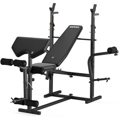 ZIPRO Multifunctionele opvouwbare halterbank voor bankoefeningen, fitnesstraining, buikspieren, halters, krachttraining: Core, Tempo, Volume, Slant, Plank, Jacked, Superset, Ripped ZIPRO Multifunctionele opvouwbare halterbank voor bankoefeningen, fitnesstraining, buikspieren, halters, krachttraining: Core, Tempo, Volume, Slant, Plank, Jacked, Superset, Ripped