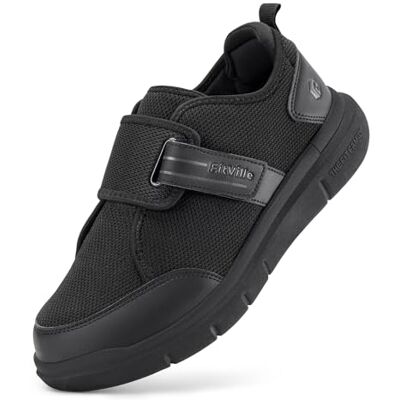 FitVille Diabetische schoenen voor heren, extra breed, hervalidatiesneakers, ademend, klittenbandsluiting, voor senioren 47 EU X-Large FitVille Diabetische schoenen voor heren, extra breed, hervalidatiesneakers, ademend, klittenbandsluiting, voor senioren 47 EU X-Large