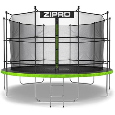 ZIPRO JumpPro IN Outdoor trampoline, tuintrampoline voor kinderen, met binnennet, weerbestendig, uv-bescherming, eenvoudige montage, draagvermogen 100 ZIPRO JumpPro IN Outdoor trampoline, tuintrampoline voor kinderen, met binnennet, weerbestendig, uv-bescherming, eenvoudige montage, draagvermogen 100
