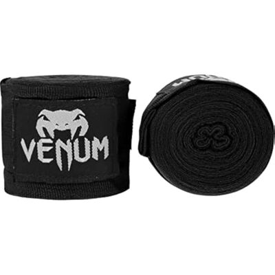 Venum Kontact boksbandage, zwart, 4,5 m Venum Kontact boksbandage, zwart, 4,5 m