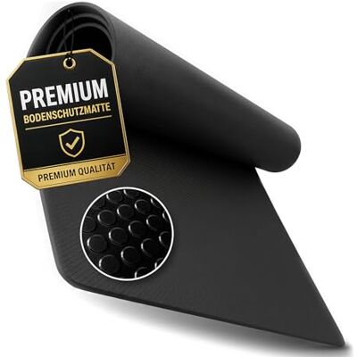 Floordirekt Vloerbeschermingsmat voor fitnessapparaat, loopband, 8 mm dik, antislip, schokabsorberend, fitnessmat voor crosstrainer, gymnastiekmat Floordirekt Vloerbeschermingsmat voor fitnessapparaat, loopband, 8 mm dik, antislip, schokabsorberend, fitnessmat voor crosstrainer, gymnastiekmat