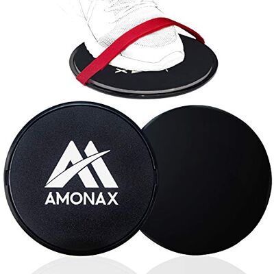 Amonax Core Sliders Fitnessschijf, buikspieren, 2 glijschijven aan beide zijden, houten vloeren, Frans, glijdende oefenuitrusting voor fitnessstudio, training thuis Amonax Core Sliders Fitnessschijf, buikspieren, 2 glijschijven aan beide zijden, houten vloeren, Frans, glijdende oefenuitrusting voor fitnessstudio, training thuis