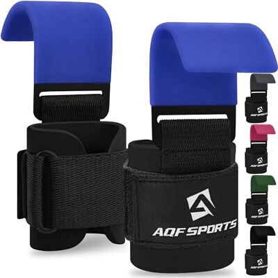 AQF Gewichthefriemen, antislip rubberen coating, 8 mm dik, gevoerd met neopreen met dubbele naad voor gewichtheffen, deadlifts, gym, pull-ups, oefeningen AQF Gewichthefriemen, antislip rubberen coating, 8 mm dik, gevoerd met neopreen met dubbele naad voor gewichtheffen, deadlifts, gym, pull-ups, oefeningen