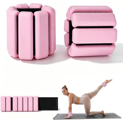 Zencantorous Polsgewicht, 2 stuks (0,225 kg/0,45 kg), enkelgewicht Enkelgewicht, polsgewicht met sluiting, gewichtsarmband, verstelbaar, voor aerobics, krachttraining, roze Zencantorous Polsgewicht, 2 stuks (0,225 kg/0,45 kg), enkelgewicht Enkelgewicht, polsgewicht met sluiting, gewichtsarmband, verstelbaar, voor aerobics, krachttraining, roze