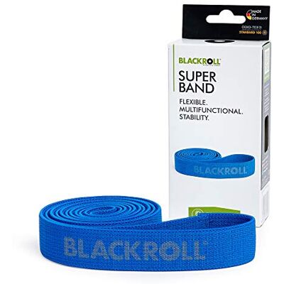 BLACKROLL Super Band (104 cm), gymnastiekband voor spierversterking, weerstandsband van huidvriendelijk textiel, wasbare fitnessband, verschillende weerstanden, gemaakt van BLACKROLL Super Band (104 cm), gymnastiekband voor spierversterking, weerstandsband van huidvriendelijk textiel, wasbare fitnessband, verschillende weerstanden, gemaakt van