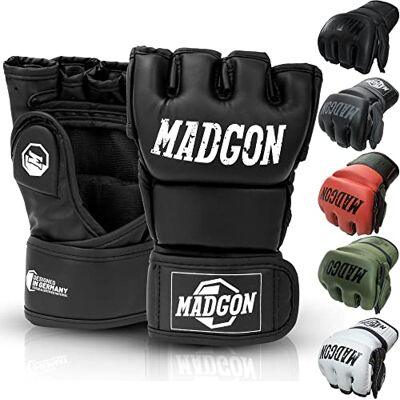 MADGON Professionele bokshandschoenen MMA-handschoenen met polsstabiliteit duurzaam voor vechtsporten, kickboksen, sparren en bokszak MADGON Professionele bokshandschoenen MMA-handschoenen met polsstabiliteit duurzaam voor vechtsporten, kickboksen, sparren en bokszak
