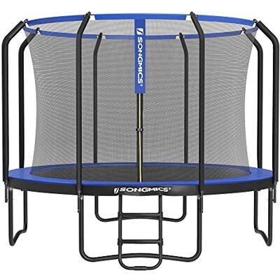 SONGMICS Ronde tuin-trampoline, beschikbare diameters 244/305/366 cm, TÜV Rheinland GS-getest met veiligheidsnet en ladder, gevoerd frame, voor kinderen en volwassenen SONGMICS Ronde tuin-trampoline, beschikbare diameters 244/305/366 cm, TÜV Rheinland GS-getest met veiligheidsnet en ladder, gevoerd frame, voor kinderen en volwassenen