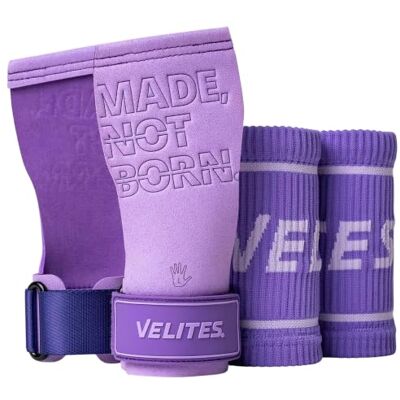 Velites Officiële Quad Pro Crossfit Games handschoenen – met magnesium – manchetten – domineren, muscle ups en toes to bar Velites Officiële Quad Pro Crossfit Games handschoenen – met magnesium – manchetten – domineren, muscle ups en toes to bar