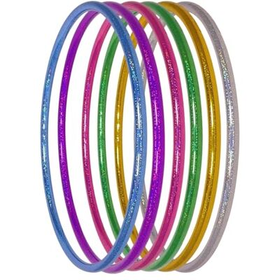 hoopomania Hoelahoep hoepels voor kinderen, glitter, Ø 60/70/80 cm hoopomania Hoelahoep hoepels voor kinderen, glitter, Ø 60/70/80 cm