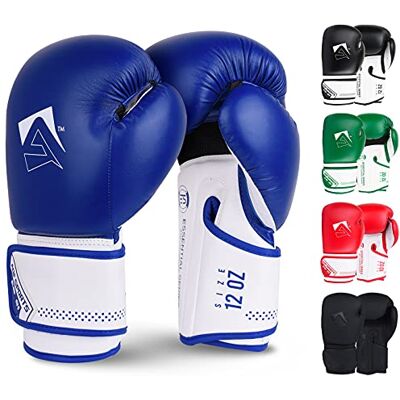 AQF Bokshandschoenen voor training en MMA, Muay Thai, bokszak, sparring, MMA voor mannen en vrouwen, volwassenen, kickboksen, vechten en bokszak met extra lagen van 20,3 cm AQF Bokshandschoenen voor training en MMA, Muay Thai, bokszak, sparring, MMA voor mannen en vrouwen, volwassenen, kickboksen, vechten en bokszak met extra lagen van 20,3 cm