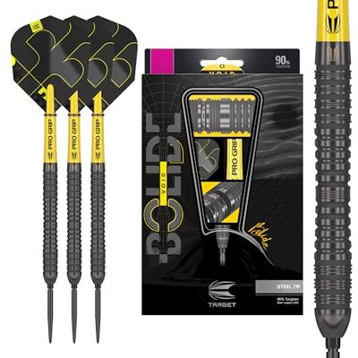 Target Darts Bolide Void 90% wolfraam dartset, Staalpuntdarts met Zwitserse punt 21G/22G/23G/24G/25G/25G Professionele dartssets, zwarte darts, inclusief gereedschap voor Zwitserse punten Target Darts Bolide Void 90% wolfraam dartset, Staalpuntdarts met Zwitserse punt 21G/22G/23G/24G/25G/25G Professionele dartssets, zwarte darts, inclusief gereedschap voor Zwitserse punten
