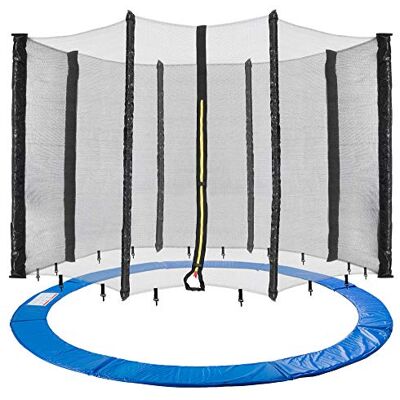 Arebos Trampoline afdekzeil en net / 244, 305, 366, 396, 430, 460 en 490 cm voor 6 en 8 netstangen Arebos Trampoline afdekzeil en net / 244, 305, 366, 396, 430, 460 en 490 cm voor 6 en 8 netstangen