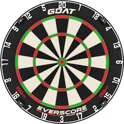 GOAT Dartbord van sisal, zelfherstellend oppervlak, vermindert bounce outs, lange levensduur GOAT Dartbord van sisal, zelfherstellend oppervlak, vermindert bounce outs, lange levensduur