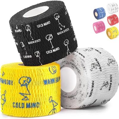 WARM BODY COLD MIND Preuve de la Sueur Bande de Pouce Tape pour Crossfit, Ruban d'Haltérophilie Musculation Weightlifting Powerlifting Fitness WARM BODY COLD MIND Preuve de la Sueur Bande de Pouce Tape pour Crossfit, Ruban d'Haltérophilie Musculation Weightlifting Powerlifting Fitness