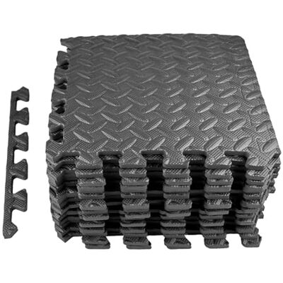 Crynvor Tatami Puzzel, 18-delige sportmat, voor fitnessstudio, puzzel, vloerbescherming, schuimrubberen tegels, in elkaar grijpend, voor apparatuur, bank, krachttraining, hardlopen, garage, zwembad, 30 cm x 30 cm Crynvor Tatami Puzzel, 18-delige sportmat, voor fitnessstudio, puzzel, vloerbescherming, schuimrubberen tegels, in elkaar grijpend, voor apparatuur, bank, krachttraining, hardlopen, garage, zwembad, 30 cm x 30 cm