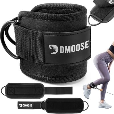 DMoose Fitness Enkelbanden voor kabelmachines – eenheidsmaat met hoogwaardige bekleding, enkelriem voor dames DMoose Fitness Enkelbanden voor kabelmachines – eenheidsmaat met hoogwaardige bekleding, enkelriem voor dames