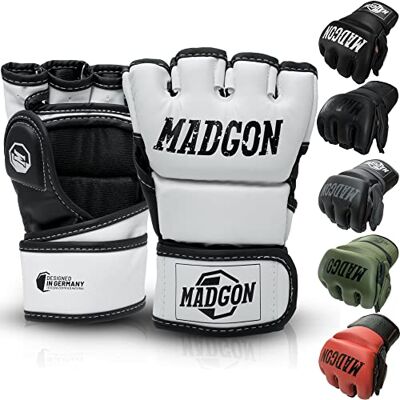 MADGON Professionele bokshandschoenen MMA-handschoenen met polsstabiliteit duurzaam voor vechtsporten, kickboksen, sparren en bokszak MADGON Professionele bokshandschoenen MMA-handschoenen met polsstabiliteit duurzaam voor vechtsporten, kickboksen, sparren en bokszak