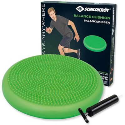 Schildkröt Fitness balanskussen met pomp, balanskussen, groen/zwart Schildkröt Fitness balanskussen met pomp, balanskussen, groen/zwart