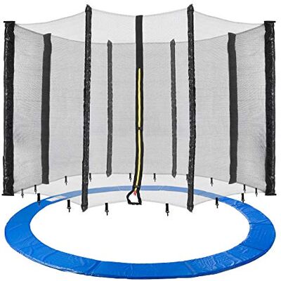 Arebos Trampoline afdekzeil en net / 244, 305, 366, 396, 430, 460 en 490 cm voor 6 en 8 netstangen Arebos Trampoline afdekzeil en net / 244, 305, 366, 396, 430, 460 en 490 cm voor 6 en 8 netstangen