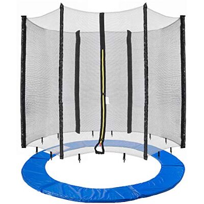 Arebos Trampoline afdekzeil en net / 244, 305, 366, 396, 430, 460 en 490 cm voor 6 en 8 netstangen Arebos Trampoline afdekzeil en net / 244, 305, 366, 396, 430, 460 en 490 cm voor 6 en 8 netstangen