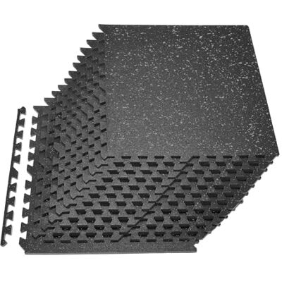 VEVOR Lot de tapis puzzle de protection pour sol de salle de sport, tapis en caoutchouc à encastrer, salle de sport, bureau, maison, entraînement VEVOR Lot de tapis puzzle de protection pour sol de salle de sport, tapis en caoutchouc à encastrer, salle de sport, bureau, maison, entraînement