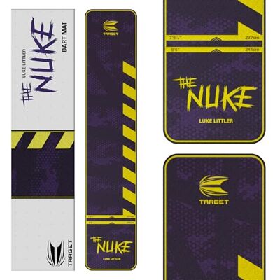 Target Darts Luke Littler Dart Mat, De Nuke Darts Mat Dart Oche Mat met Soft Tip en Steel Tip Werplijn Afstanden Antislip Tapijtmatten voor Vloer en Dart Tips Bescherming Target Darts Luke Littler Dart Mat, De Nuke Darts Mat Dart Oche Mat met Soft Tip en Steel Tip Werplijn Afstanden Antislip Tapijtmatten voor Vloer en Dart Tips Bescherming