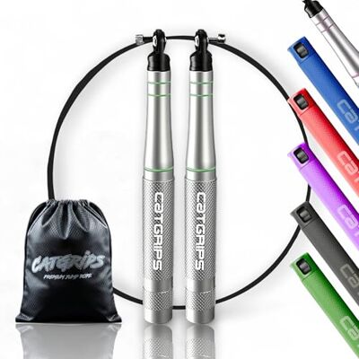 CrossCat CATGRIPS Corde à Sauter Crossfit, Corde a Sauter Crossfit, Jump Rope, Corde Crossfit, Jumping Rope, Jump Rope, Corde a Sauter Speed Rope CrossCat CATGRIPS Corde à Sauter Crossfit, Corde a Sauter Crossfit, Jump Rope, Corde Crossfit, Jumping Rope, Jump Rope, Corde a Sauter Speed Rope