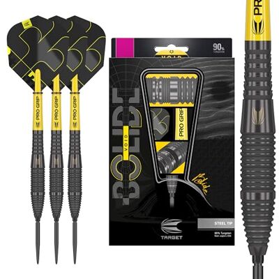 Target Darts Bolide Void 90% wolfraam dartset, Staalpuntdarts met Zwitserse punt 21G/22G/23G/24G/25G/25G Professionele dartssets, zwarte darts, inclusief gereedschap voor Zwitserse punten Target Darts Bolide Void 90% wolfraam dartset, Staalpuntdarts met Zwitserse punt 21G/22G/23G/24G/25G/25G Professionele dartssets, zwarte darts, inclusief gereedschap voor Zwitserse punten