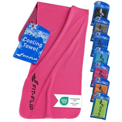 Fit-Flip Perfecte koelhanddoek als microvezel sporthanddoek of verkoelende handdoek Airflip Cool Towel voor fitness, sport, reizen, yoga Fit-Flip Perfecte koelhanddoek als microvezel sporthanddoek of verkoelende handdoek Airflip Cool Towel voor fitness, sport, reizen, yoga