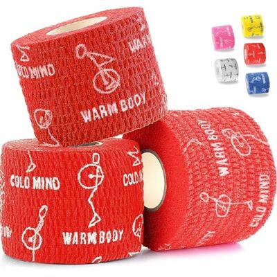 WARM BODY COLD MIND Preuve de la Sueur Bande de Pouce Tape pour Crossfit, Ruban d'Haltérophilie Musculation Weightlifting Powerlifting Fitness WARM BODY COLD MIND Preuve de la Sueur Bande de Pouce Tape pour Crossfit, Ruban d'Haltérophilie Musculation Weightlifting Powerlifting Fitness