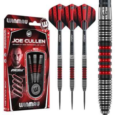 WINMAU Joe Cullen Professionele dartset van 90% wolfraam, met vleugels en schachten WINMAU Joe Cullen Professionele dartset van 90% wolfraam, met vleugels en schachten
