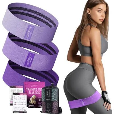 LISTHEN Bandes de résistance pour Fesses et Jambes, élastiques pour entraînement à Domicile, Exercices de Fitness, Yoga, Pilates, Volley-Ball, Crossfit LISTHEN Bandes de résistance pour Fesses et Jambes, élastiques pour entraînement à Domicile, Exercices de Fitness, Yoga, Pilates, Volley-Ball, Crossfit