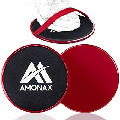Amonax Core Sliders Fitnessschijf, buikspieren, 2 glijschijven aan beide zijden, houten vloeren, Frans, glijdende oefenuitrusting voor fitnessstudio, training thuis Amonax Core Sliders Fitnessschijf, buikspieren, 2 glijschijven aan beide zijden, houten vloeren, Frans, glijdende oefenuitrusting voor fitnessstudio, training thuis