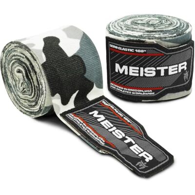 Meister Halfelastische bandages voor volwassenen, 457,2 cm, voor MMA en boksen Meister Halfelastische bandages voor volwassenen, 457,2 cm, voor MMA en boksen