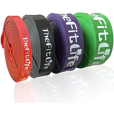 TheFitLife Weerstand Pull Up Banden Pull-Up Ondersteunende Oefen Banden, Lange Oefening Lus Banden voor Lichaam Rekken, Powerlifting, Fitness Training, Bonus Draagtas en Trainingsgids TheFitLife Weerstand Pull Up Banden Pull-Up Ondersteunende Oefen Banden, Lange Oefening Lus Banden voor Lichaam Rekken, Powerlifting, Fitness Training, Bonus Draagtas en Trainingsgids