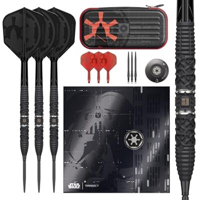 Target Darts Star Wars Darth Vader 95% wolfraam stalen darts 22G/24G/26G, zwarte Zwitserse Storm-punten, rode en zwarte K-Flex nr.2/nr.6 shafts & flights, premium Zwitserse sleutelhanger in Target Darts Star Wars Darth Vader 95% wolfraam stalen darts 22G/24G/26G, zwarte Zwitserse Storm-punten, rode en zwarte K-Flex nr.2/nr.6 shafts & flights, premium Zwitserse sleutelhanger in