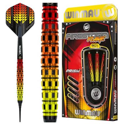 WINMAU Firestorm Flame professionele dartpijlen van wolfraam met flights en shafts WINMAU Firestorm Flame professionele dartpijlen van wolfraam met flights en shafts