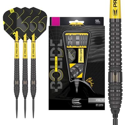 Target Darts Bolide Void 90% wolfraam dartset, Staalpuntdarts met Zwitserse punt 21G/22G/23G/24G/25G/25G Professionele dartssets, zwarte darts, inclusief gereedschap voor Zwitserse punten Target Darts Bolide Void 90% wolfraam dartset, Staalpuntdarts met Zwitserse punt 21G/22G/23G/24G/25G/25G Professionele dartssets, zwarte darts, inclusief gereedschap voor Zwitserse punten