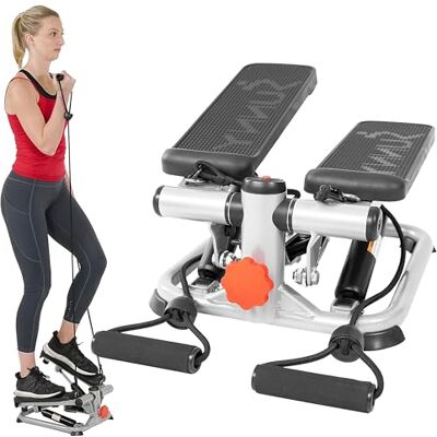 Sunny Health & Fitness mini trapstepper met weerstandsbanden Sunny Health & Fitness mini trapstepper met weerstandsbanden