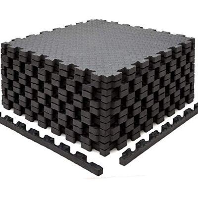EYEPOWER Tapis de fitness 63 x 63 x 2 cm Tapis de protection du sol en EVA de 2 cm d'épaisseur Tapis puzzle pour salle de sport à domicile Tapis d'entraînement antidérapant pour appareils de EYEPOWER Tapis de fitness 63 x 63 x 2 cm Tapis de protection du sol en EVA de 2 cm d'épaisseur Tapis puzzle pour salle de sport à domicile Tapis d'entraînement antidérapant pour appareils de